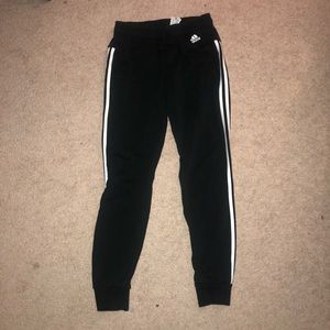 Black Adidas sweatpants